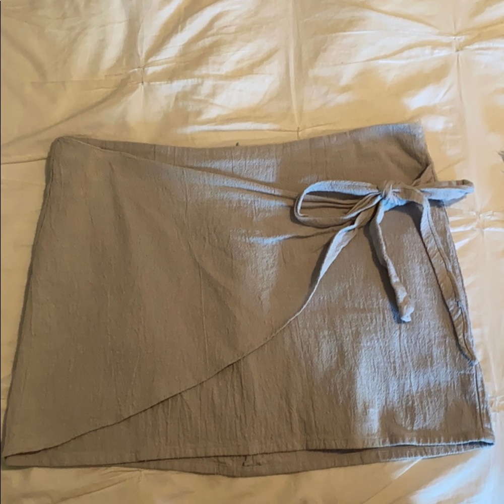 Pistachio Green Wrap Skirt